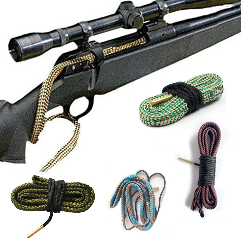

Hunting Gun Bore Rope Rifle Shotgun Gun Bore Brush for 9mm 5.56mm .223 .22 .308 12Ga .45 .50 30-06 Cleaning Kit Tool Barrel Rope