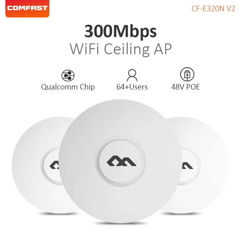 Wi fi роутер Comfast 300 Мбит/с 2 4 ГГц|Беспроводные роутеры| |