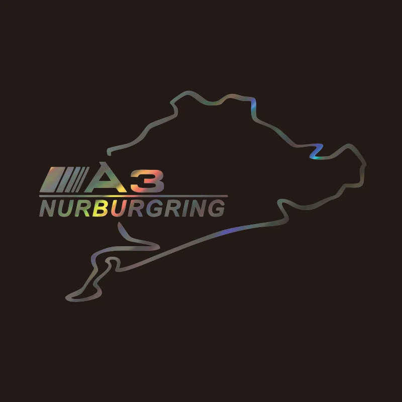 Автомобильные гоночные наклейки Nurburgring для Audi A3 8P 8V 8L Автомобильная крышка
