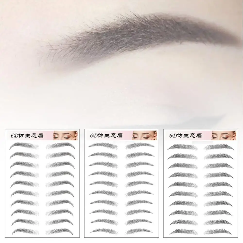 6D волосы как брови макияж водостойкая тату-наклейка для бровей стойкая