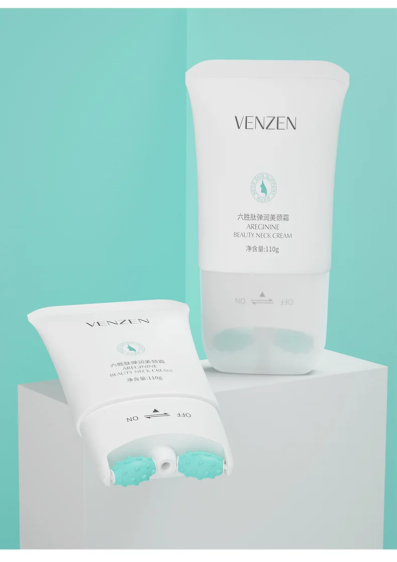 

Venzen Elastic Double Roller Cream Caring Neck Refined Ammonia Glue Fade Neck Lines Lifting Tightening V-Shaped Massage Repair