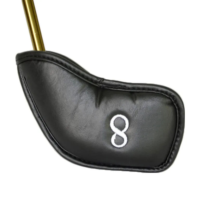 

New 12 PCS Black PU Leather Golf Iron Head Covers Headcovers For Ping Putter Club Making Products With Good Quality