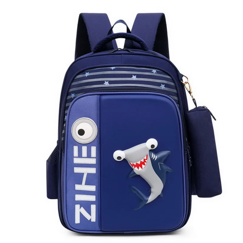 Рюкзак для девочек и мальчиков ортопедический рюкзак с 3D-принтом фламинго акулы