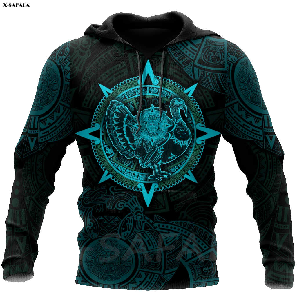 Художественная Толстовка Aztec с 3D рисунком черепа Майя день мертвецов Мужской