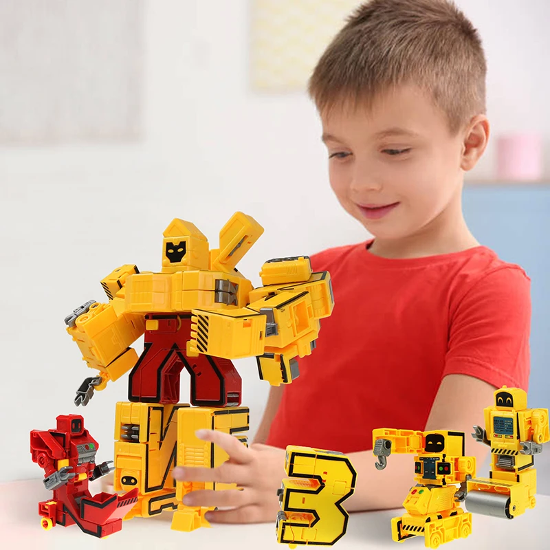 

7pcs/Set DIY Toys Russian Alphabet Transformer Model Building Blocks Educational Toys for Children Boys Gift