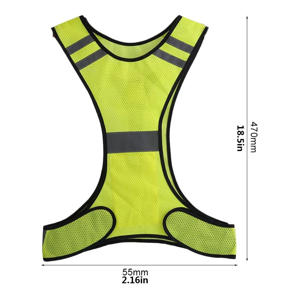 

Outdoor Sports Reflective Vest Night Running Night Riding USB Rechargeable Reflective Vest Safety LED Luminous Reflective Vest