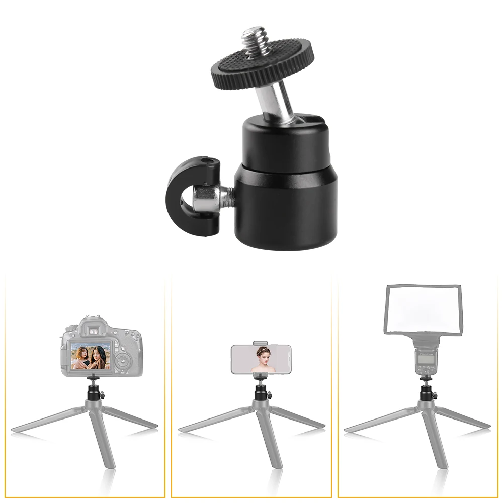 1 шт. шаровая Головка для камеры штатив со светодиодной подсветкой Штатив