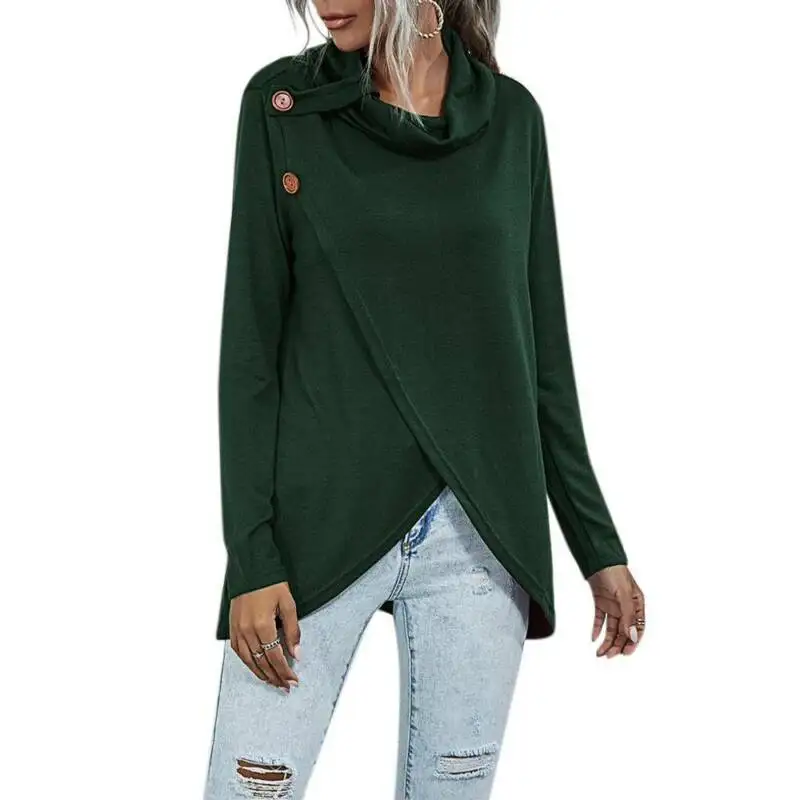 

Womens Long Sleeve Pullover Ladies Casual Loose Knitted Sweatshirt Blouse Tops
