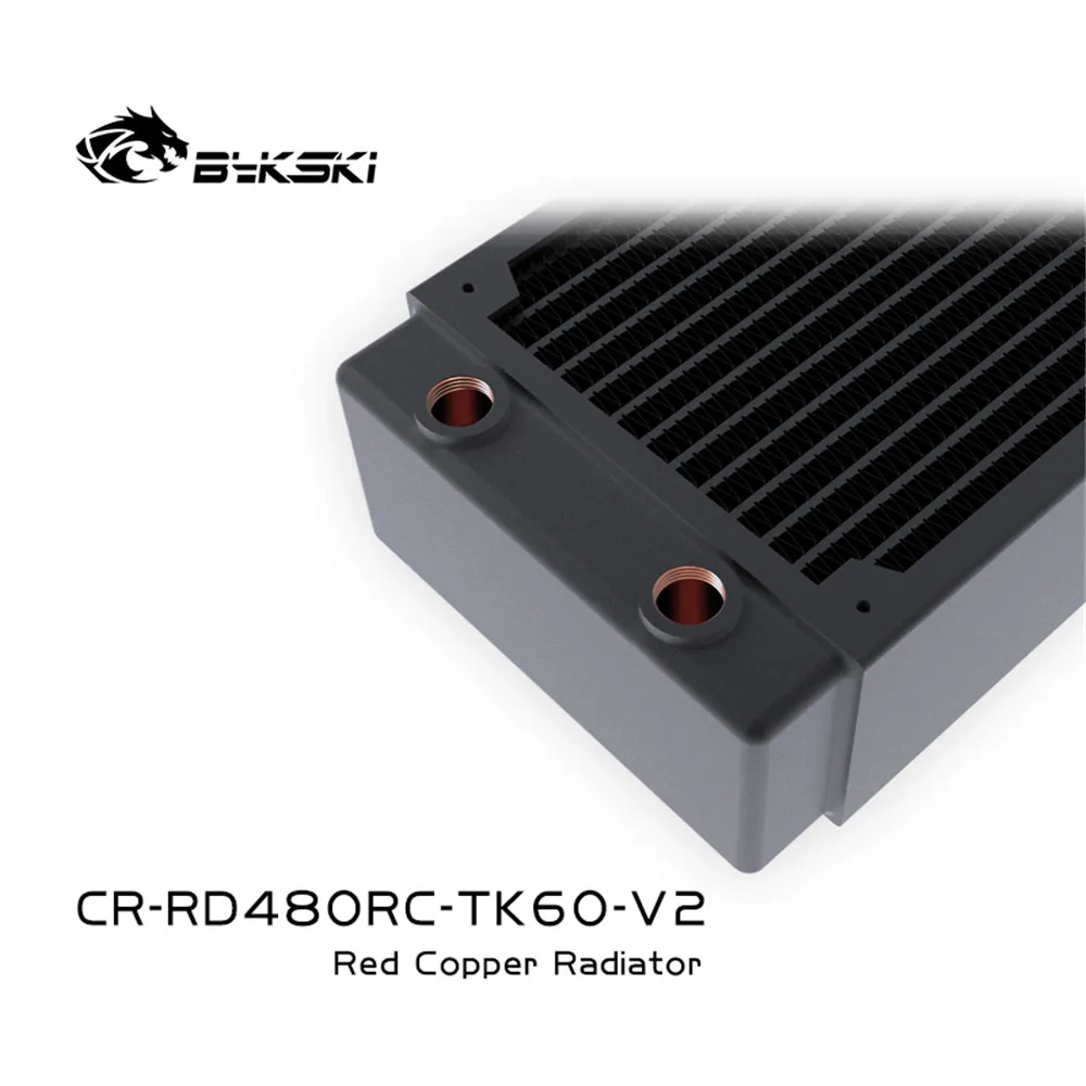 

Bykski 480 Copper Water Cooling Radiator 60MM Thick Thin Row heatsink For Computer PC Beauty Apparatus CR-RD480RC-TK60-V2
