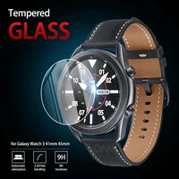 5pcs 9h premium tempered glass for samsung galaxy watch 3 41mm 45mm smartwatch screen protector film accessories