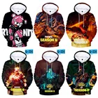 Куртка Fortnite унисекс, мультяшный рисунок Победы для мальчиков и девочек, топы, одежда для подростков от 3 до 14 лет, Детские худи, свитшот с 3D принтом