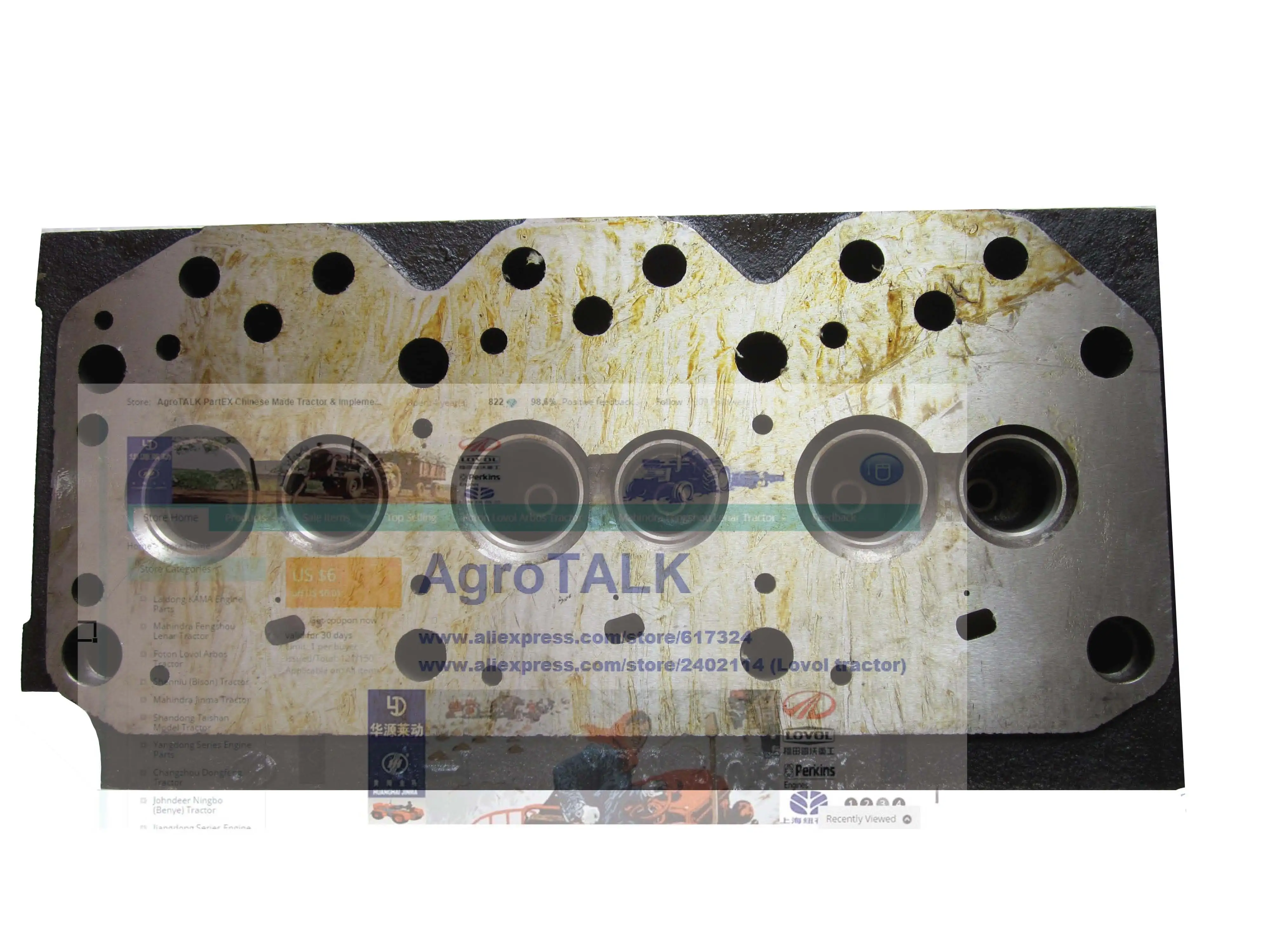 Головка цилиндра с частями номер: Y385T-6-03101 для Yangdong Y385T вихревая камера типа |