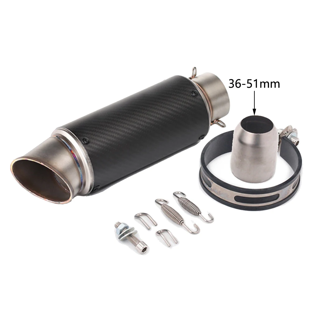 

51mm 60mm Universal Motorcycle Exhaust Pipe SC Racing Escape Moto Motorbike Muffler System For S1000R Z1000 LTZ 400 GSR 750 FZ8