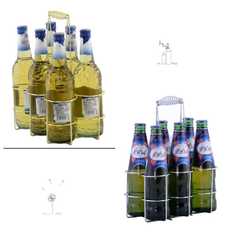 6 или 12 бутылок из нержавеющей стали держатель для пива вечерние стойки пивных