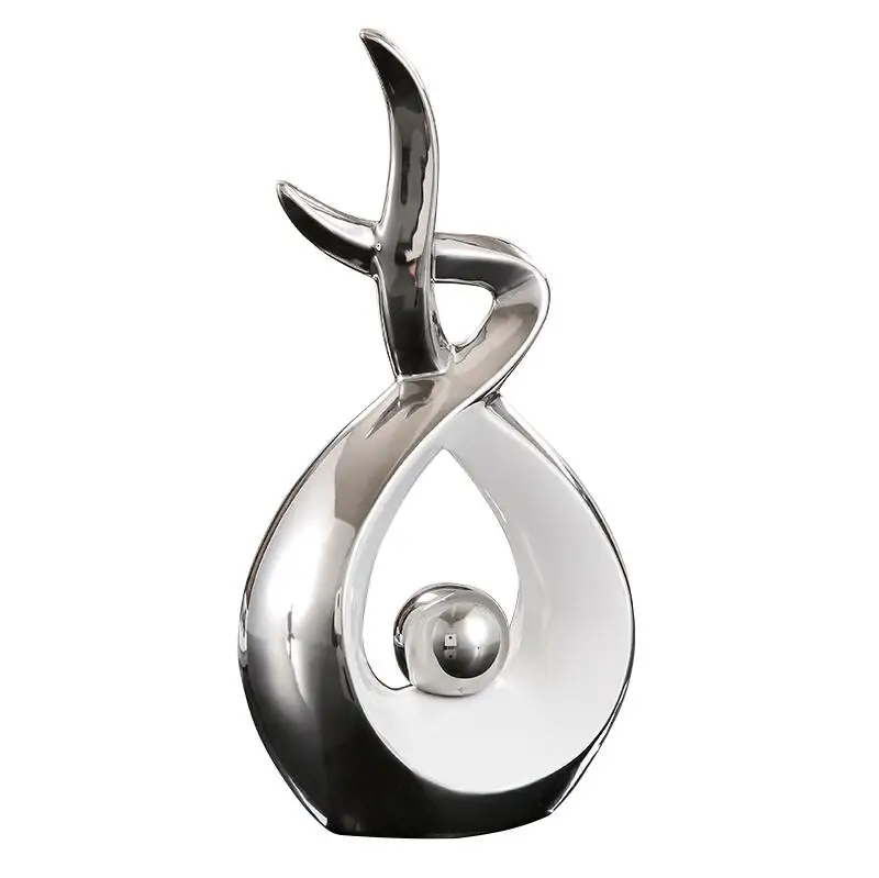 

Europe Ceramic Ornaments Creative Home Furnishing Decoration Crafts Nordic Modern Minimalist Livingroom TV Cabinet Figurines