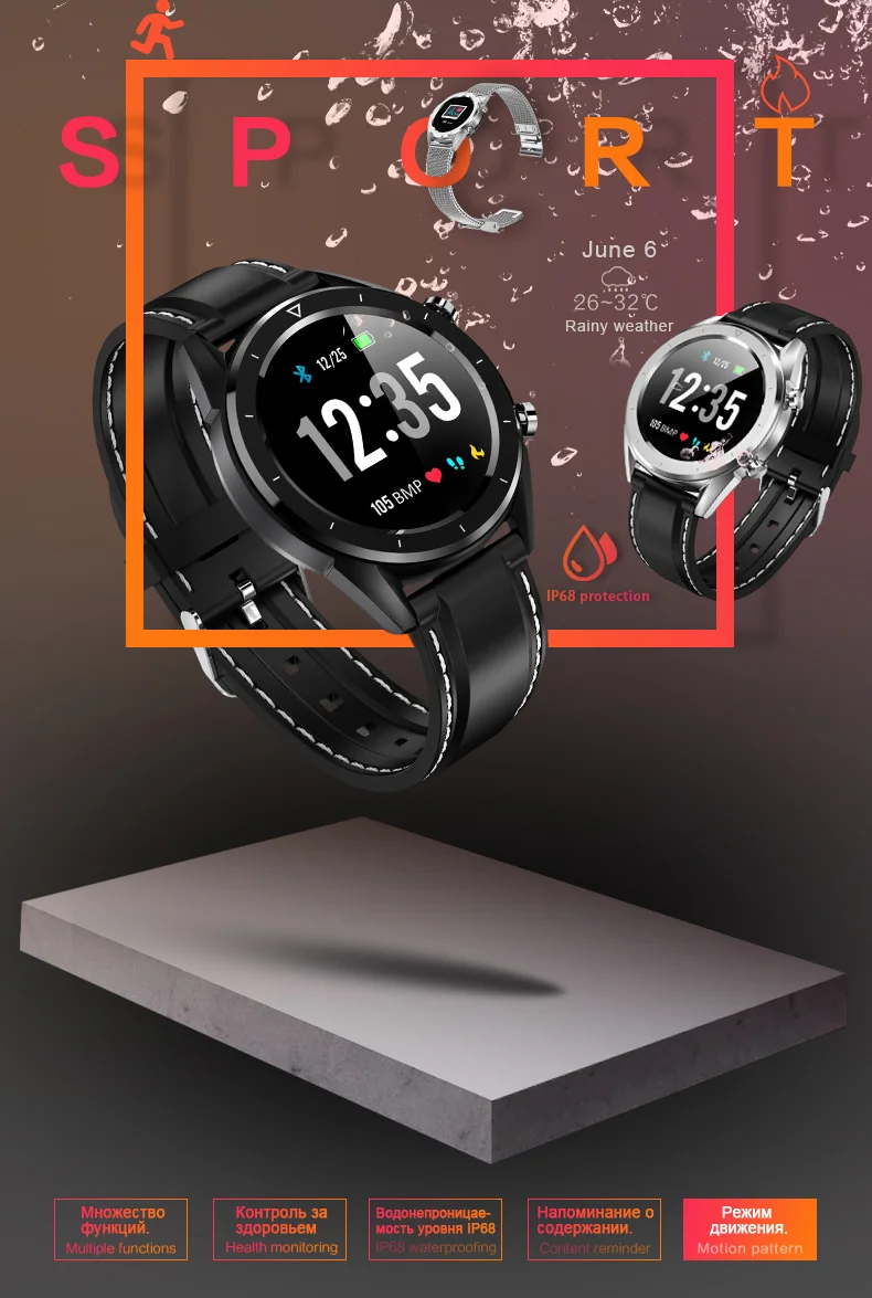 Смарт часы KSUN KSR901 Bluetooth Android/IOS телефоны 4G водонепроницаемый gps сенсорный экран Спорт Здоровье