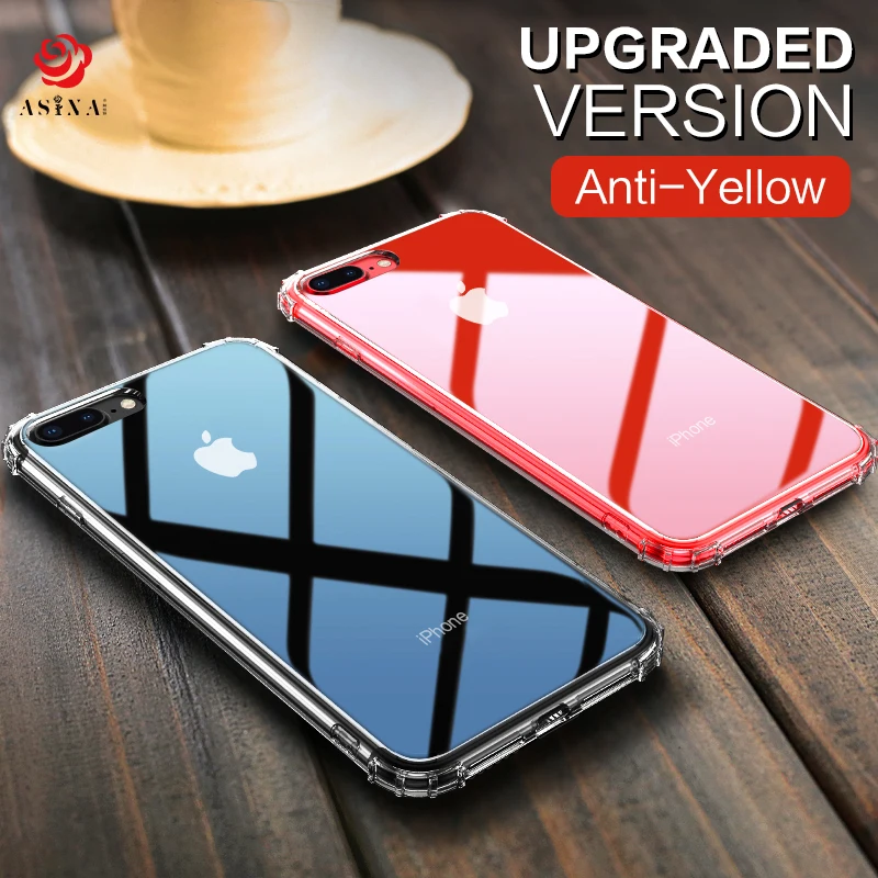 ASINA прозрачный ТПУ чехол для iPhone X XS XR Max 8 7 6 6S Plus роскошный противоударный бампер