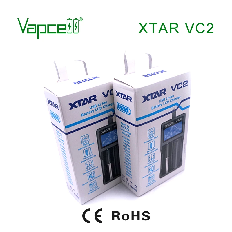 Vapcell зарядное устройство XTAR VC2