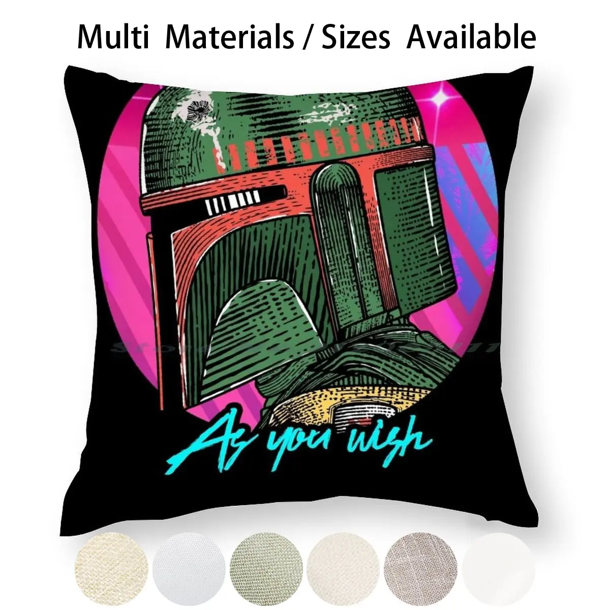 Наволочка-подушка льняная наволочка в стиле 80-х с космическими звездами и