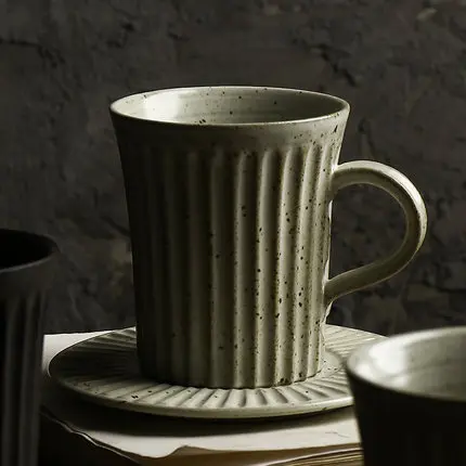 Забавная Горячая японская керамическая посуда однотонная чашка и блюдце