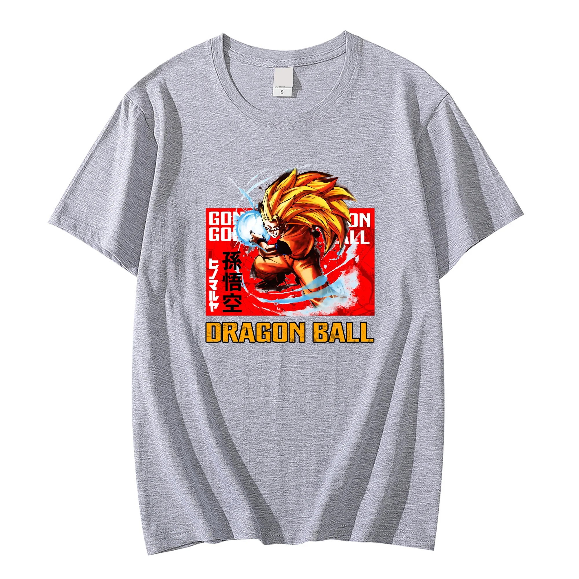 Футболка Мужская/женская с рукавом Драконий жемчуг Модная хлопковая рубашка