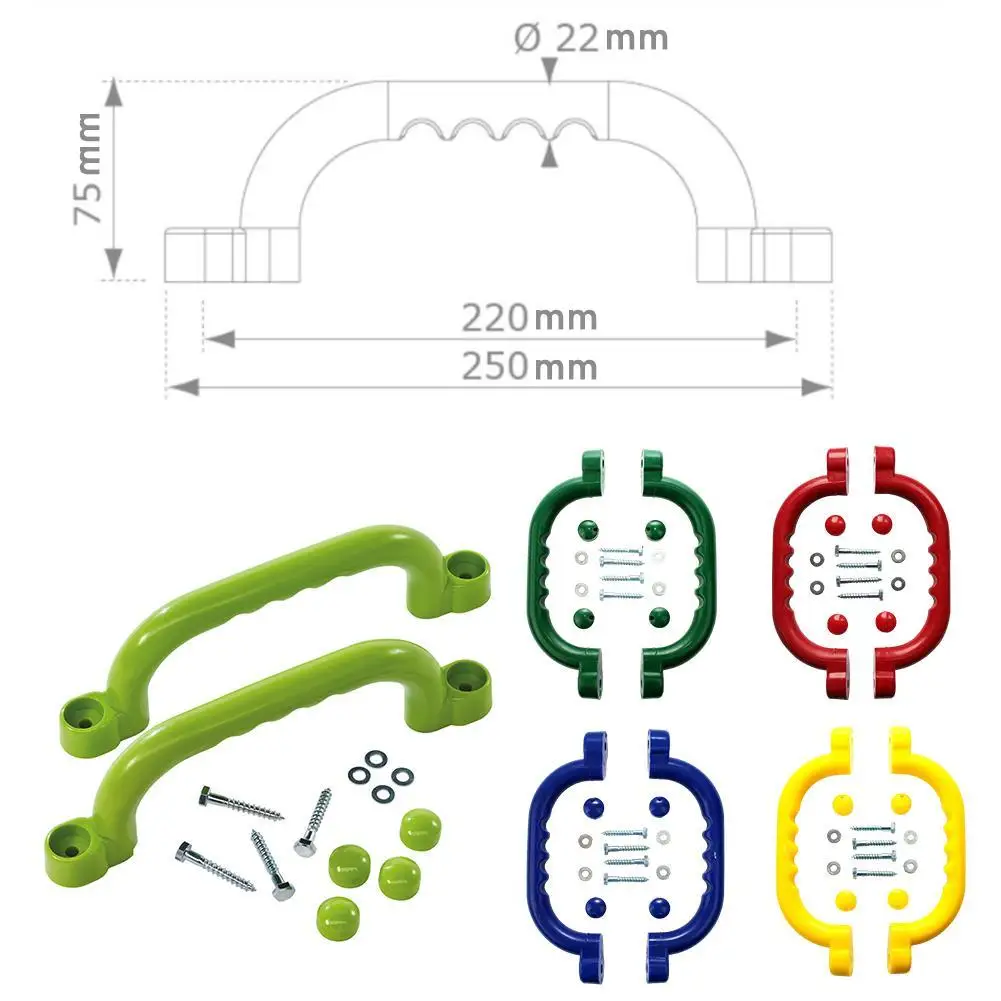 

Fidget Toys Grip Handles Kids Children Playground Safety Nonslip Mounting Climbing Toy Frame Accessories Swing Handle Kits Hardw