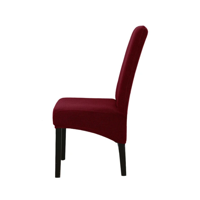11-Wine Red Флисовая ткань XL Размер Длинная спинка плед чехлы на стулья для ресторана отеля вечерние банкеты - Цвет: 11-Wine Red