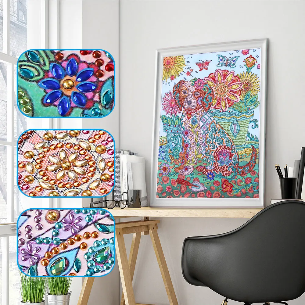 Алмаз особенной формы вышивка 5D полная дрель Красочные DIY Алмазная Картина