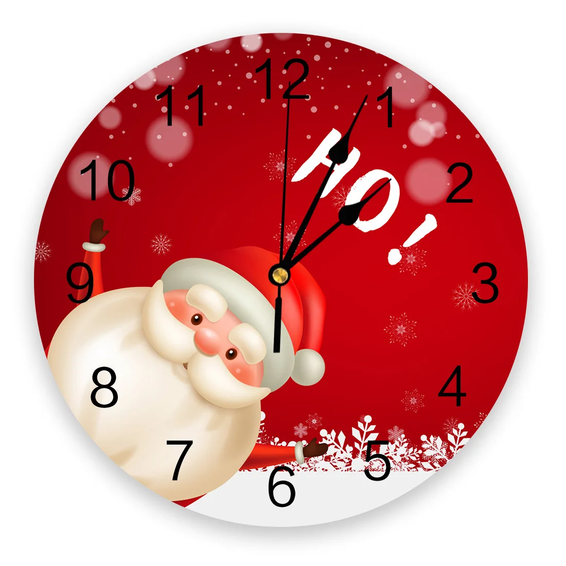 Рождество Санта Снежинка Настенные часы кухня гостиная настенные украшения