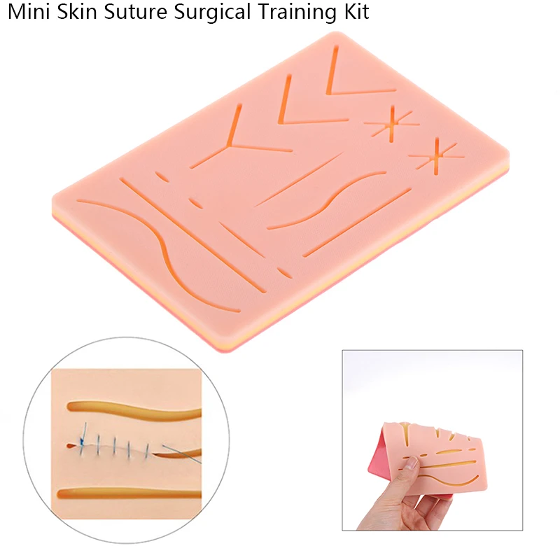 

Silicone Skin Pad Traumatic Pistol Skin Injector Suture Training Kit Surgical Wound For Surgeon Medical Practice Training