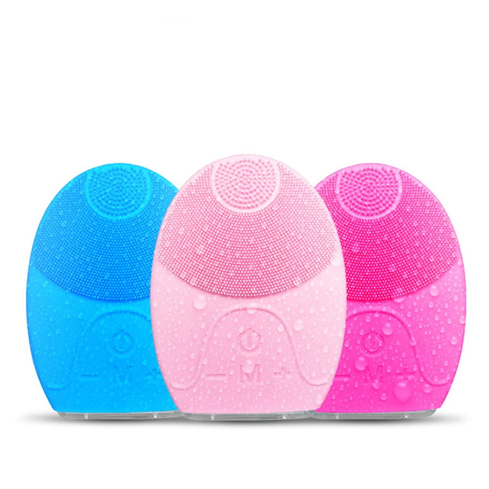 Ультразвуковая электрическая Очищающая щетка для лица мытья вибрация