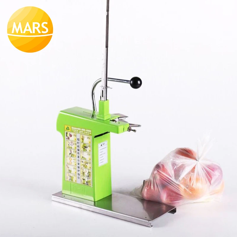 Supermarket Plastic Bag Tape Sealing Machine Food Packing Sealer Aluminum Stapling Fruit Vegetable Stapler Packer | Бытовая техника