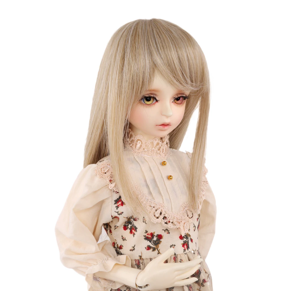 

High temperature Fiber 1/3 1/4 BJD Wig Hair Fashion Style Doll Curly Mohair Hair Wig Finished Wig for Doll Accessories