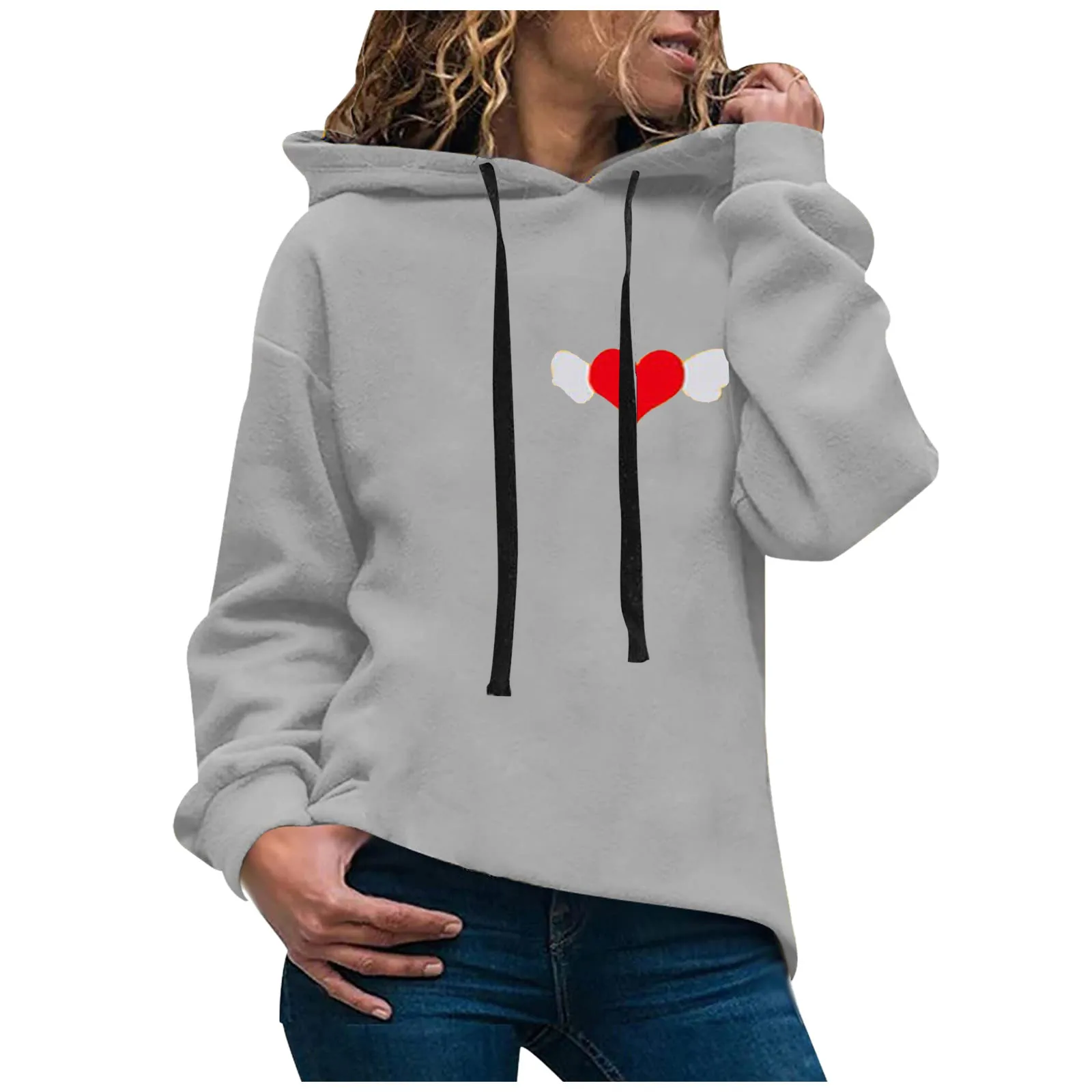 Женская толстовка с капюшоном Повседневная в стиле Харадзюку длинным рукавом