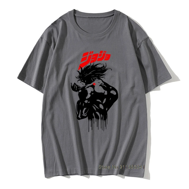 

Japanese T Shirt Mens Dio Brando Jojo Tshirt Vintage Jojos Bizarre Adventure Anime Jjba Manga T-Shirt Camisa Tops Tees