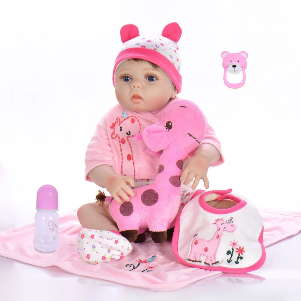 NPK модные силиконовые куклы reborn для продажи 22 дюйма 55 см Новорожденные bebe девочка малыш куклы reborn для ребенка подарок на день рождения игрушка bon