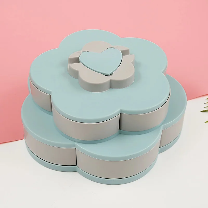 Коробка для закусок с цветами коробка сухих фруктов конфет пластиковая