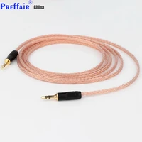 high quality preffair 16 cores litz braid 3 5mm to 3 5mm stereo male upgrade cable hifi audio aux cable