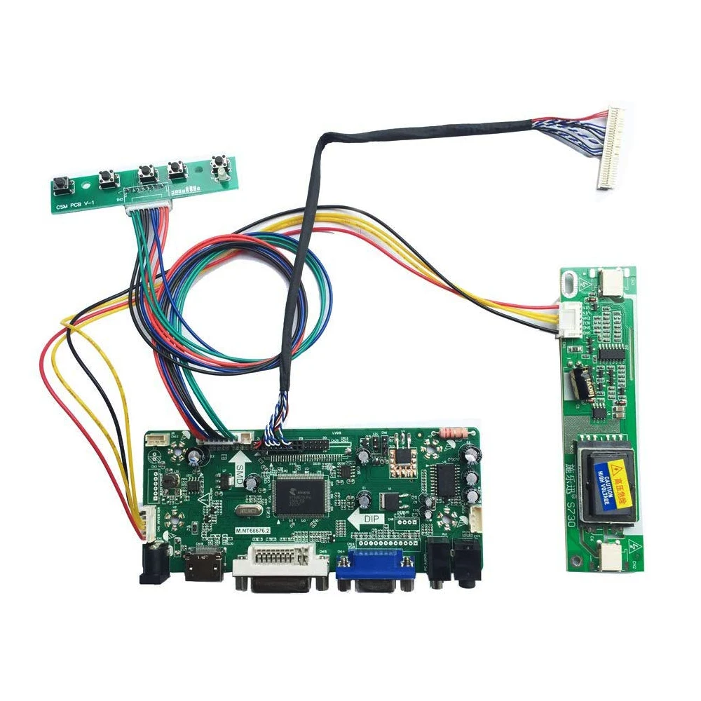 Новый комплект платы драйвера ЖК-контроллера Latumab для LM220WE5 LED LVDS HDMI + DVI VGA плата