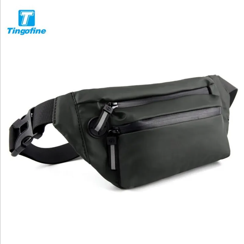 

Поясная Сумка TINGOFINE для мужчин, повседневный большой кошелек из искусственной кожи, холщовая дорожная Сумочка для телефона, нагрудный мешок...