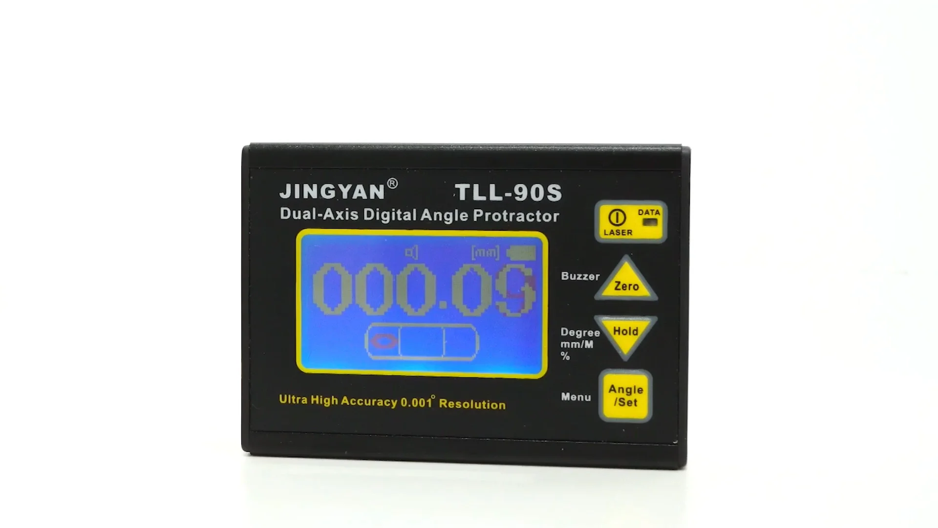 

Jingyan High Precision 0.005 Laser Electron Level Instrument TLL-90S Digital Display Biaxial Inclinometer digital protractor
