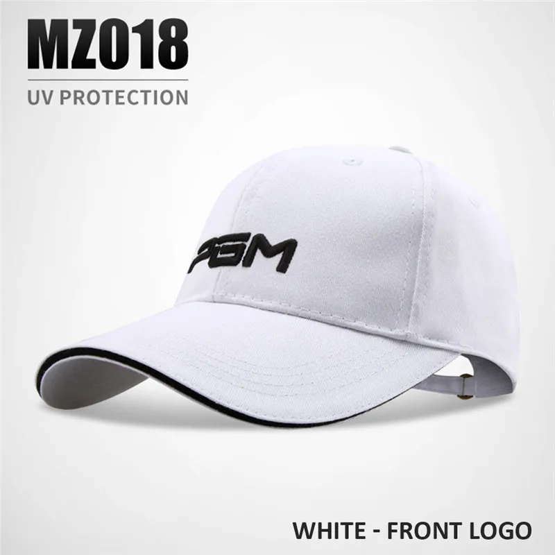 White 01 PGM, Кепка для гольфа, s, регулируемые шапки, для спорта на открытом воздухе, для велоспорта, пешего туризма, кепка для мужчин и женщин, ветрозащитная, для путешествий, хлопковая кепка для гольфа, s, черная, белая - Цвет: White 01