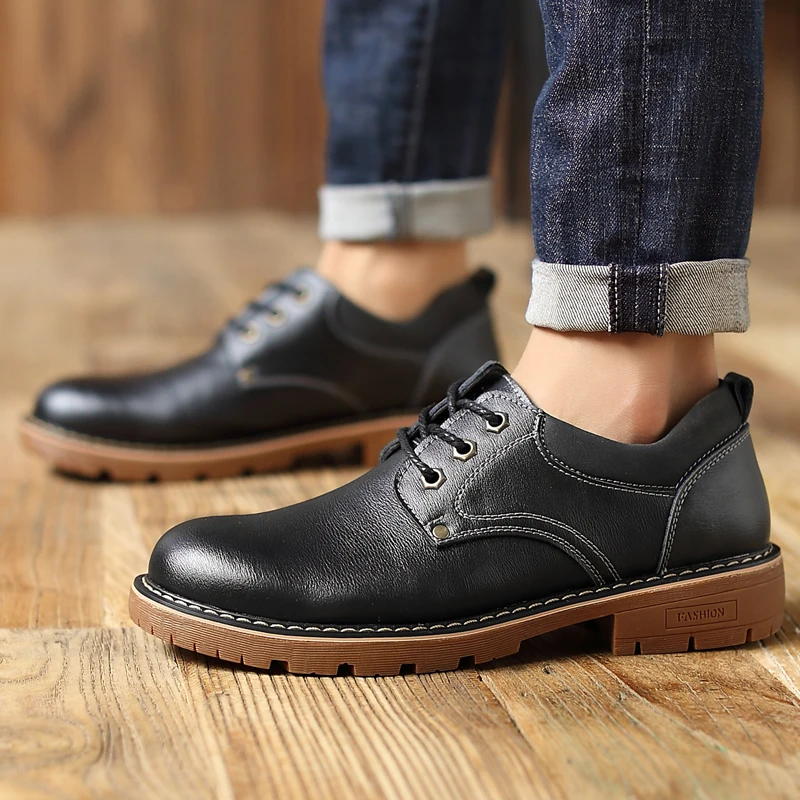 Мужская классическая деловая официальная обувь Мужские модные оксфорды на