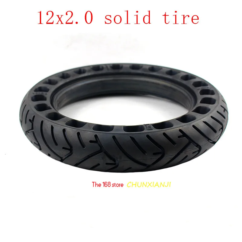 Size 12 Inch Non-inflatable Tubeless Solid Wheel Tyre 12x2.0 12x2.125 for Many Gas Scooter E-bike Hoverboard Self BalancingParts