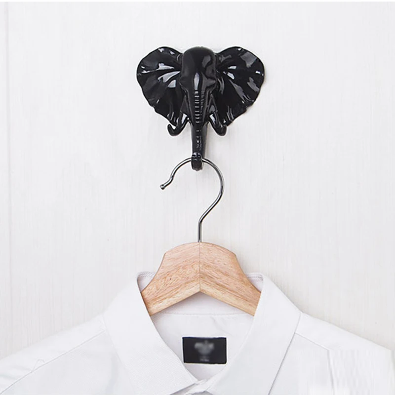 1 шт. креативный крючок в виде носа слона бесшовный декоративный настенный для