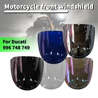1pc motorcycle windshield spoiler windscreen air wind deflector for ducati 996 748 749 1994 2002 motorcycle styling accessories
