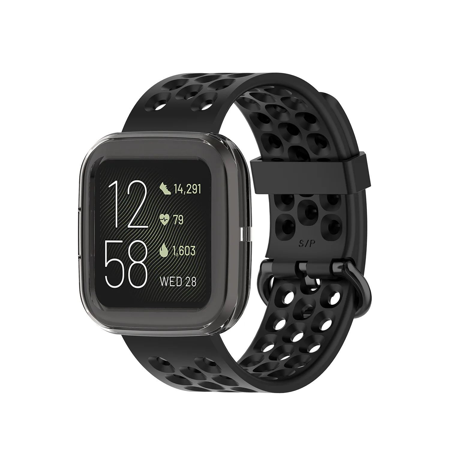 100 шт./лот прозрачный силикон чехол для Fitbit Versa 2 Смарт часы защитный чехол Сменные аксессуары ремешок для часов 6 цветов