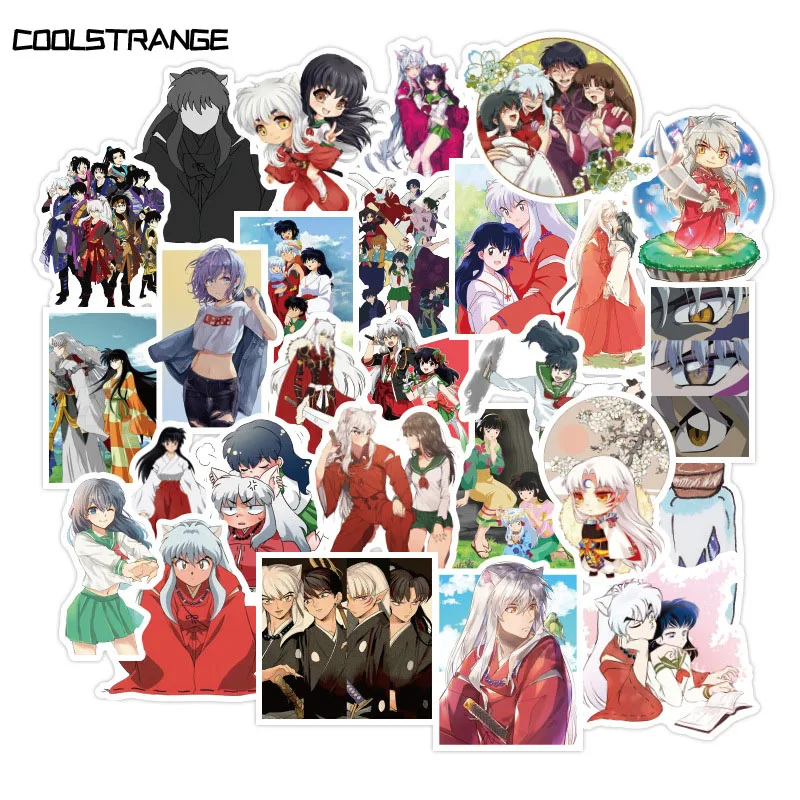 Японские Аниме наклейки Inuyasha для ноутбука багажа шлема мотоцикла телефона