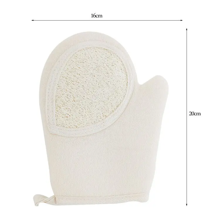 Скраб для мытья перчатки душа полоска тела щетка из натурального бамбукового