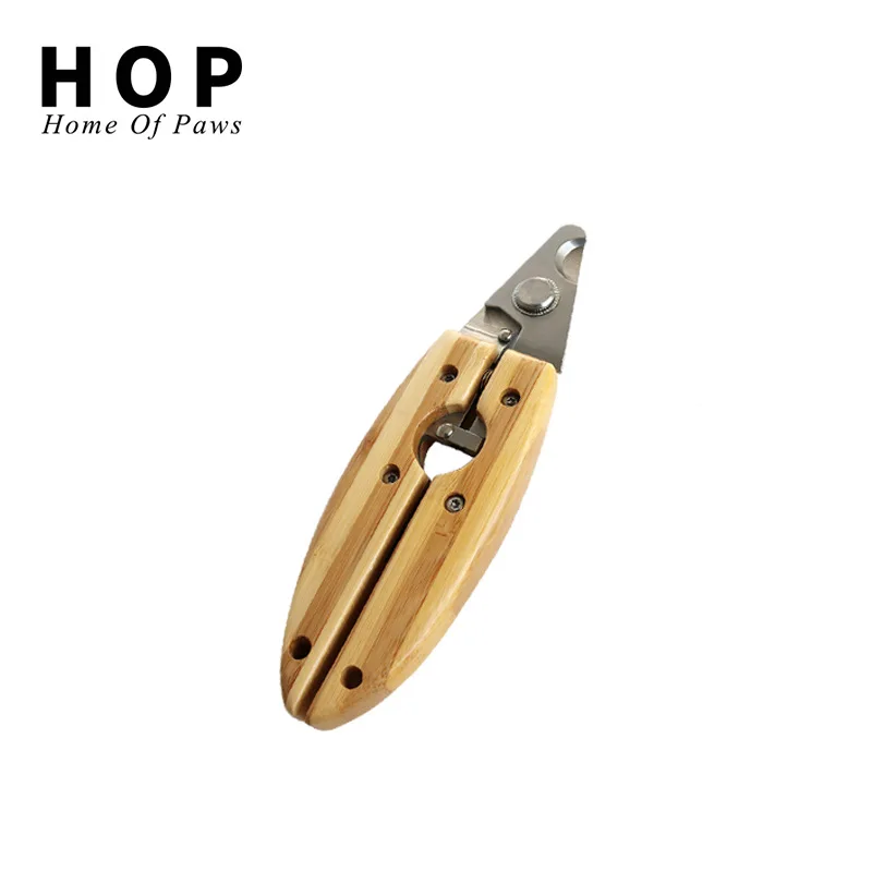 Кусачки для домашних животных из бамбука ножницы ногтей деревянные щипцы кошек